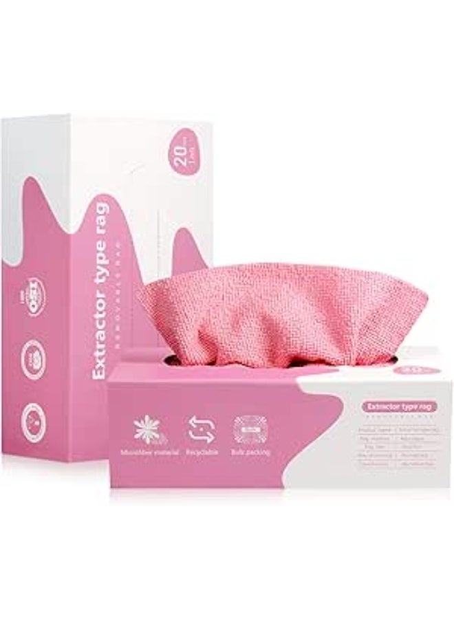 مناديل تنظيف مايكروفايبر في علبة سحب متعدد الالوان – 20 قطعة ماصة وخالية من الوبر تنظف بدون آثار للزجاج والمطبخ والسيارة والإلكترونيات – قابلة للغسل وإعادة الاستخدام - Image 5